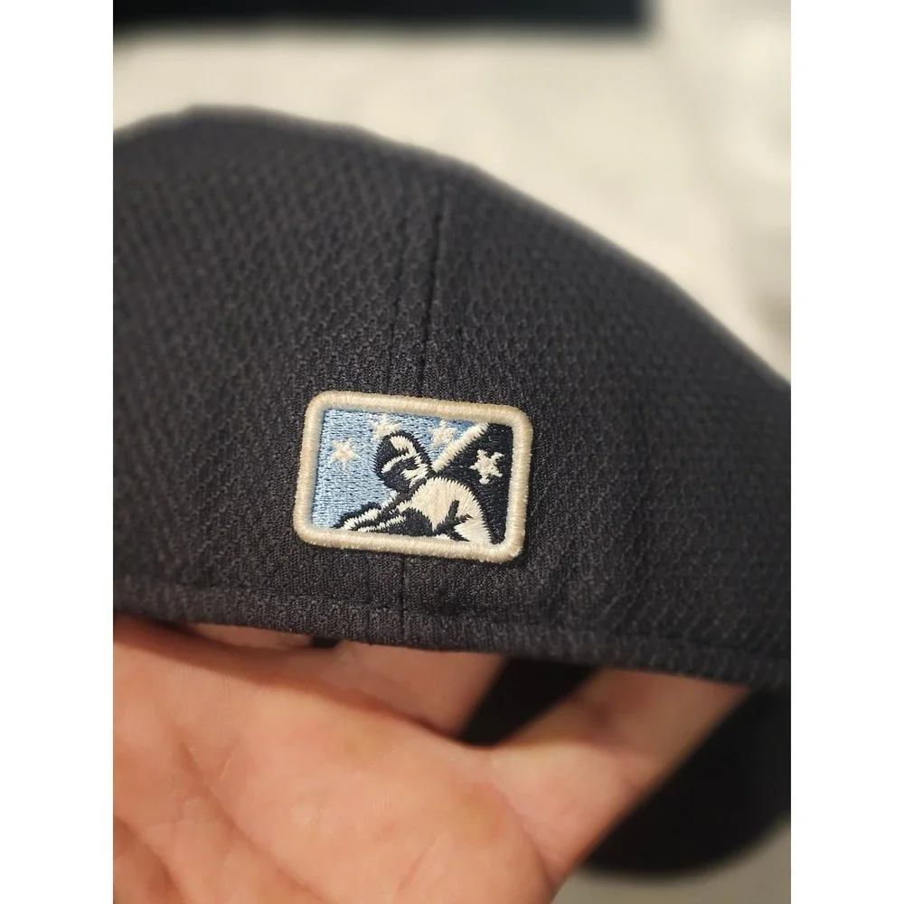 New Era 59FIFTY MiLB Hillsboro Hops Navy Blue Diamond Era Fitted Hat 6 7/8